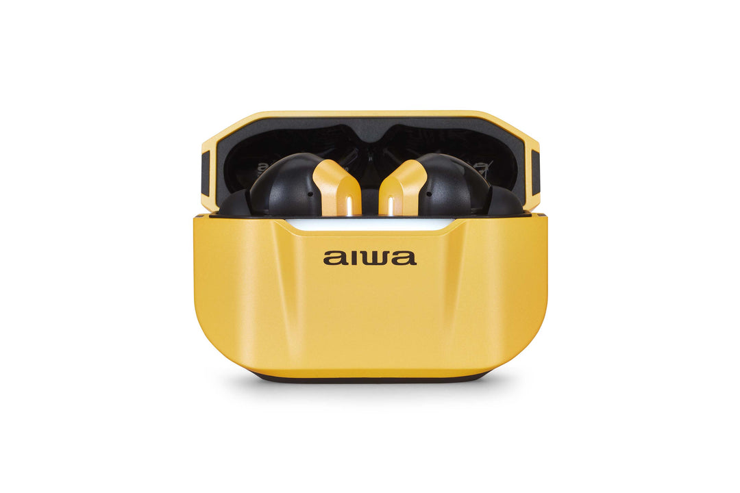 Aiwa ETWS-330YL TWS-øretelefoner, Gul