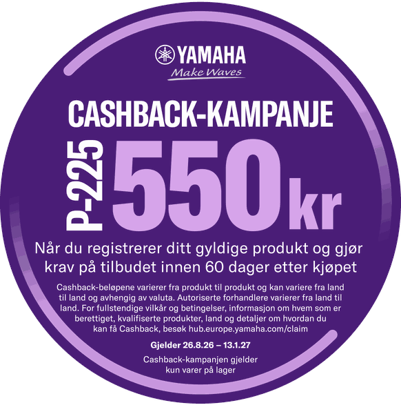 Yamaha cashback-kampanje: få 550 kr tilbake – se hvordan