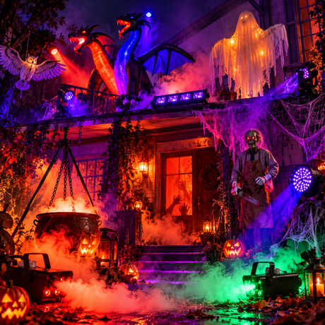 Halloween-guide: Skab den perfekte Halloween-fest med lys, røg og effekter