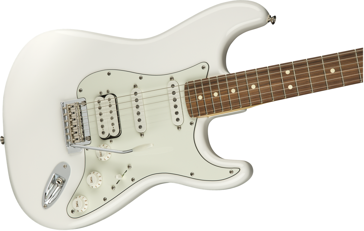 Fender Player Stratocaster elektrisk gitar (Polar White )