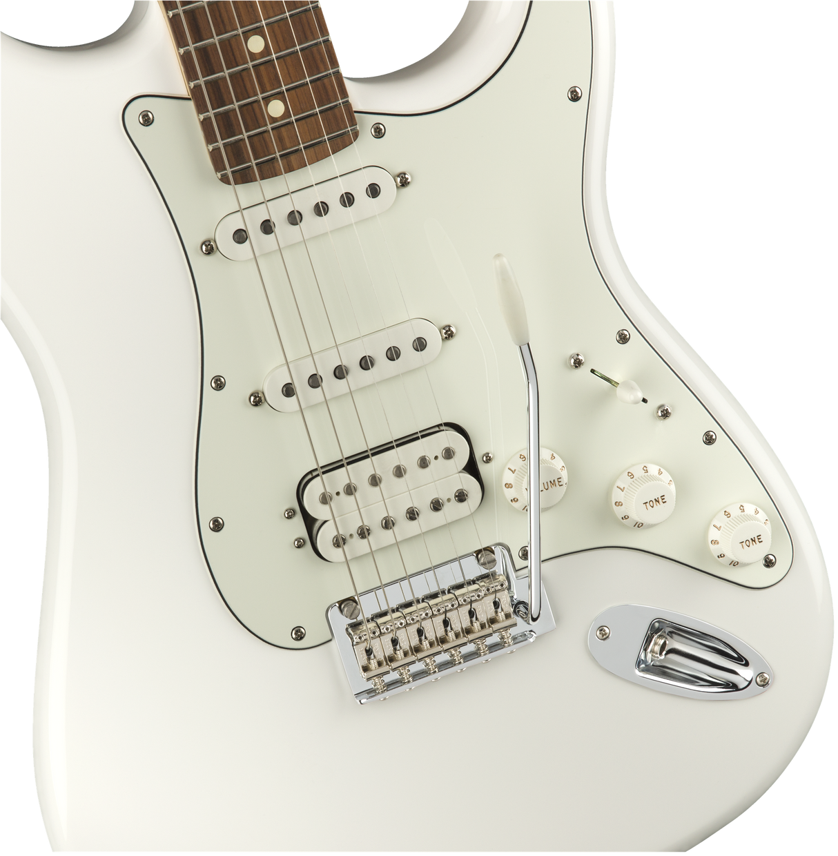 Fender Player Stratocaster elektrisk gitar (Polar White )