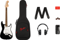 Fender Stratocaster Mustang El-gitar Startpakke (Black)