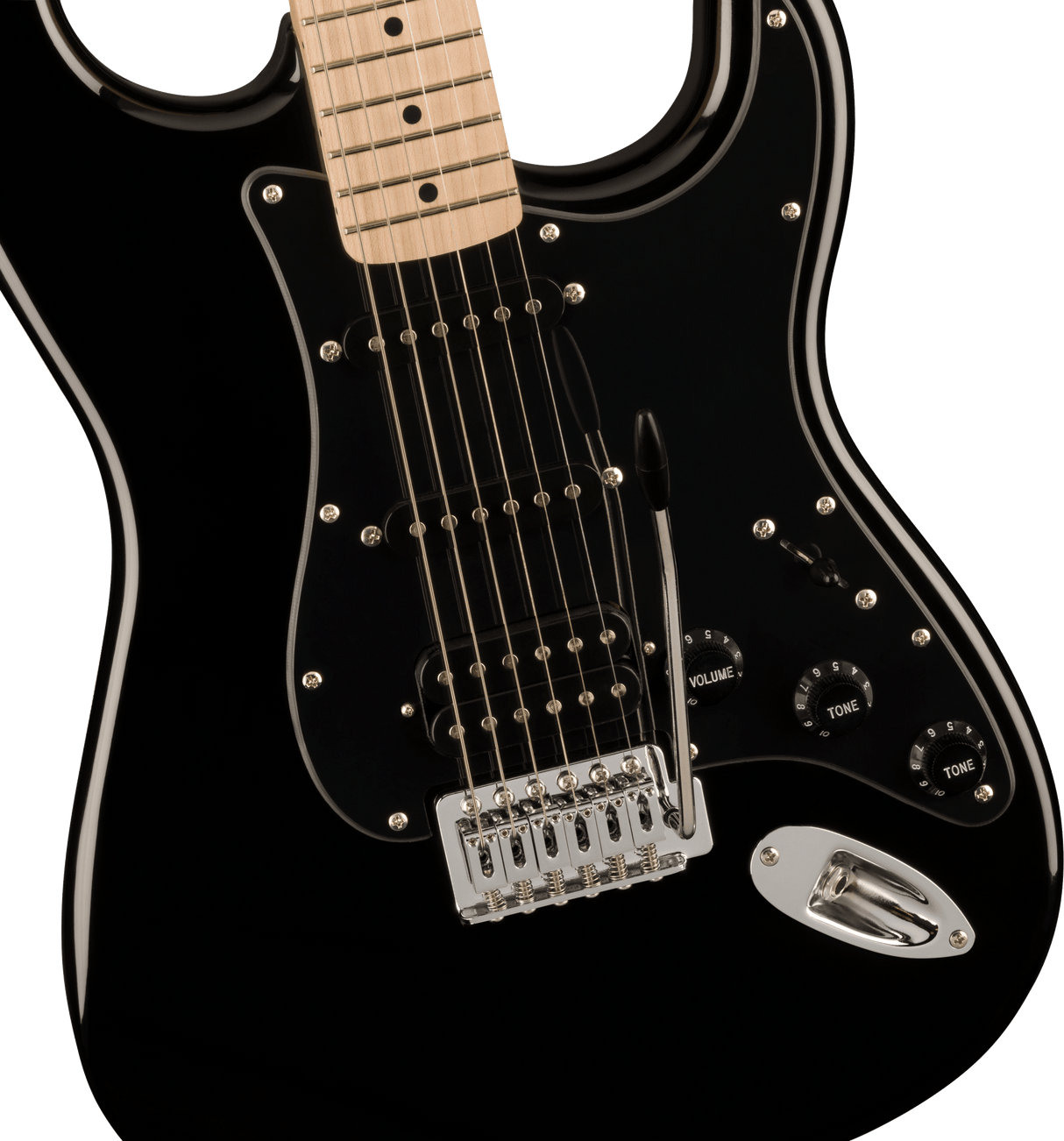 Fender Squier Sonic Stratocaster HSS elektrisk gitar (svart)