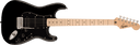 Fender Squier Sonic Stratocaster HSS elektrisk gitar (svart)