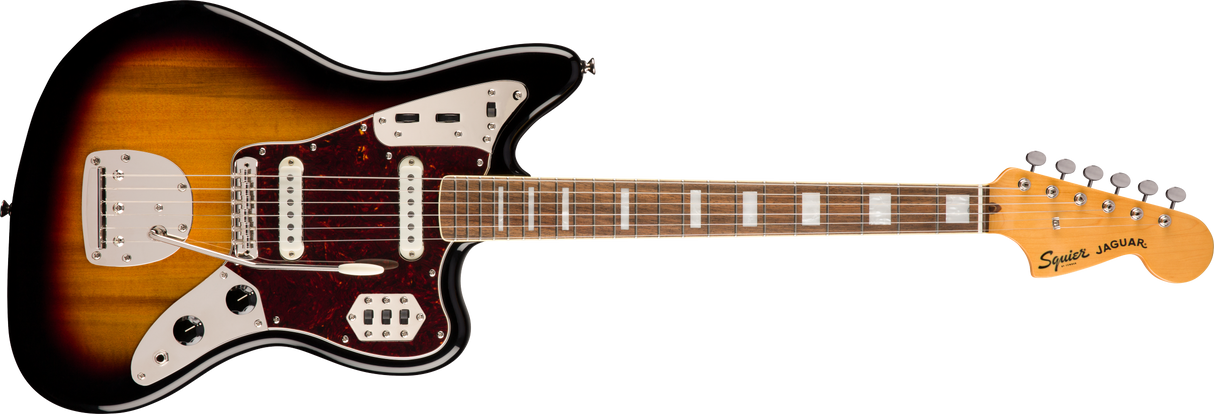 Fender Squier Classic Vibe 70-talls Jaguar elektrisk gitar (Tricolor Sunburst )