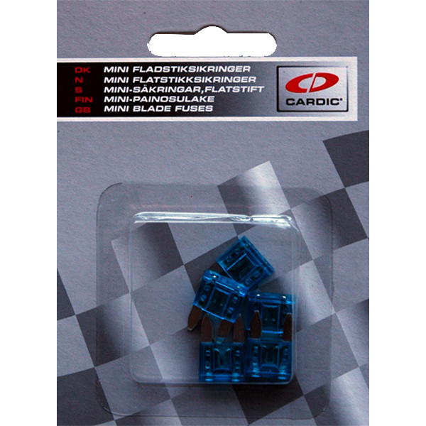 MINI-sikringer 15 amp ( 5 stk. pk. )