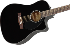 Fender CD-60SCE Dreadnought Western gitar (svart)