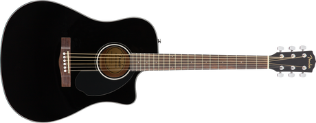 Fender CD-60SCE Dreadnought Western gitar (svart)