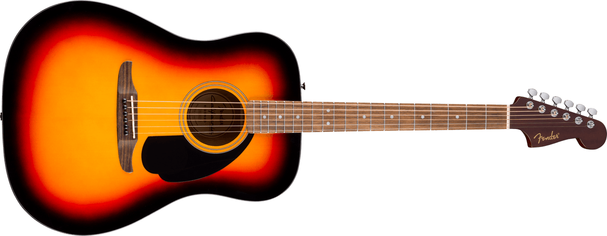 Fender California Standard Redondo™, Furu topp, svart pleksiglass, 3-farget solnedgang