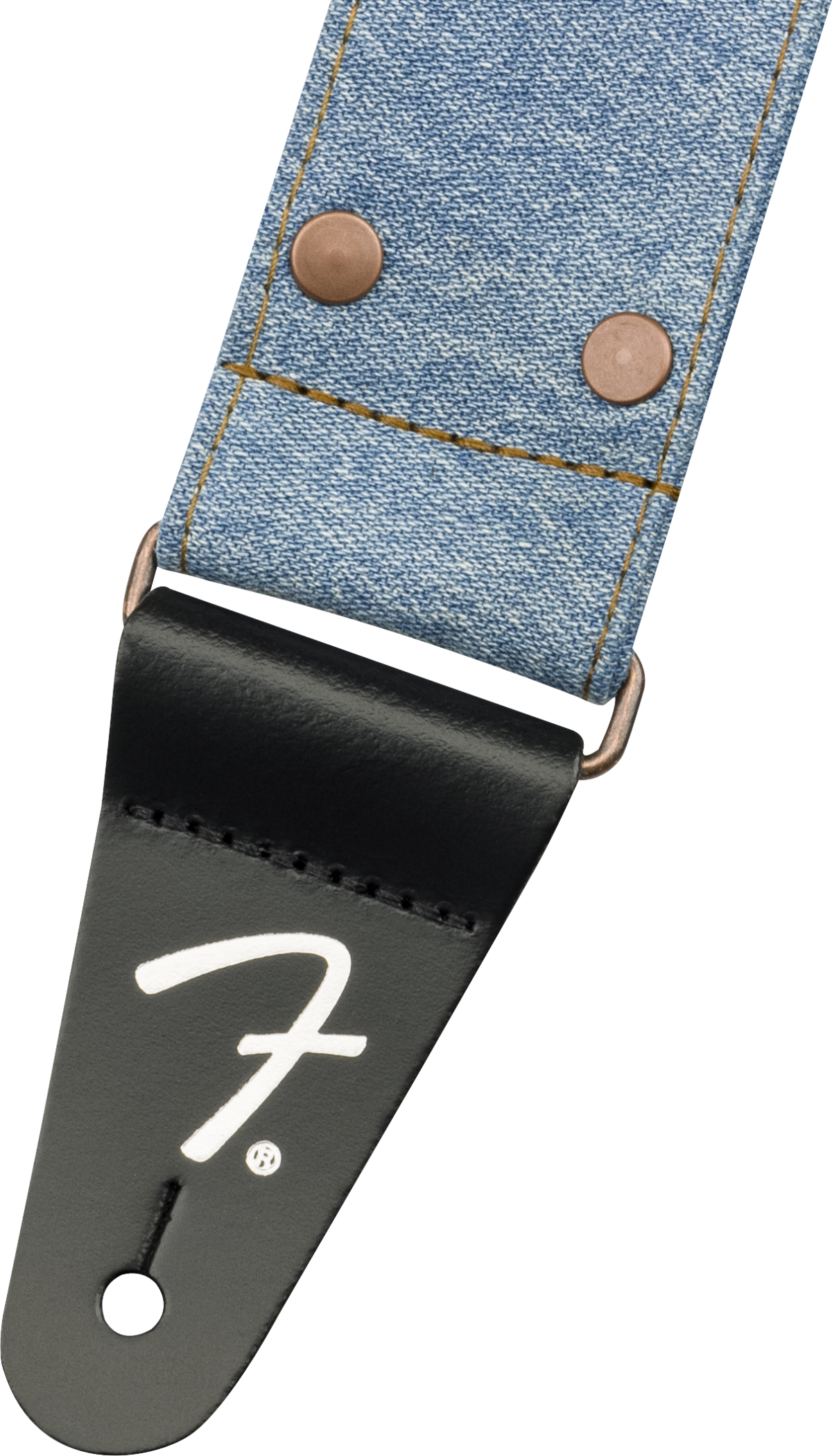 Fender x Wrangler Denim gitarstropp (Light Indigo, 2")