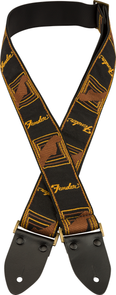 Fender Legacy Vintage gitarstropp ( Black / Yellow / brun, 2")