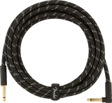 Fender Deluxe gitarkabel vinkelplugg ( Black tweed, 4,5 m)