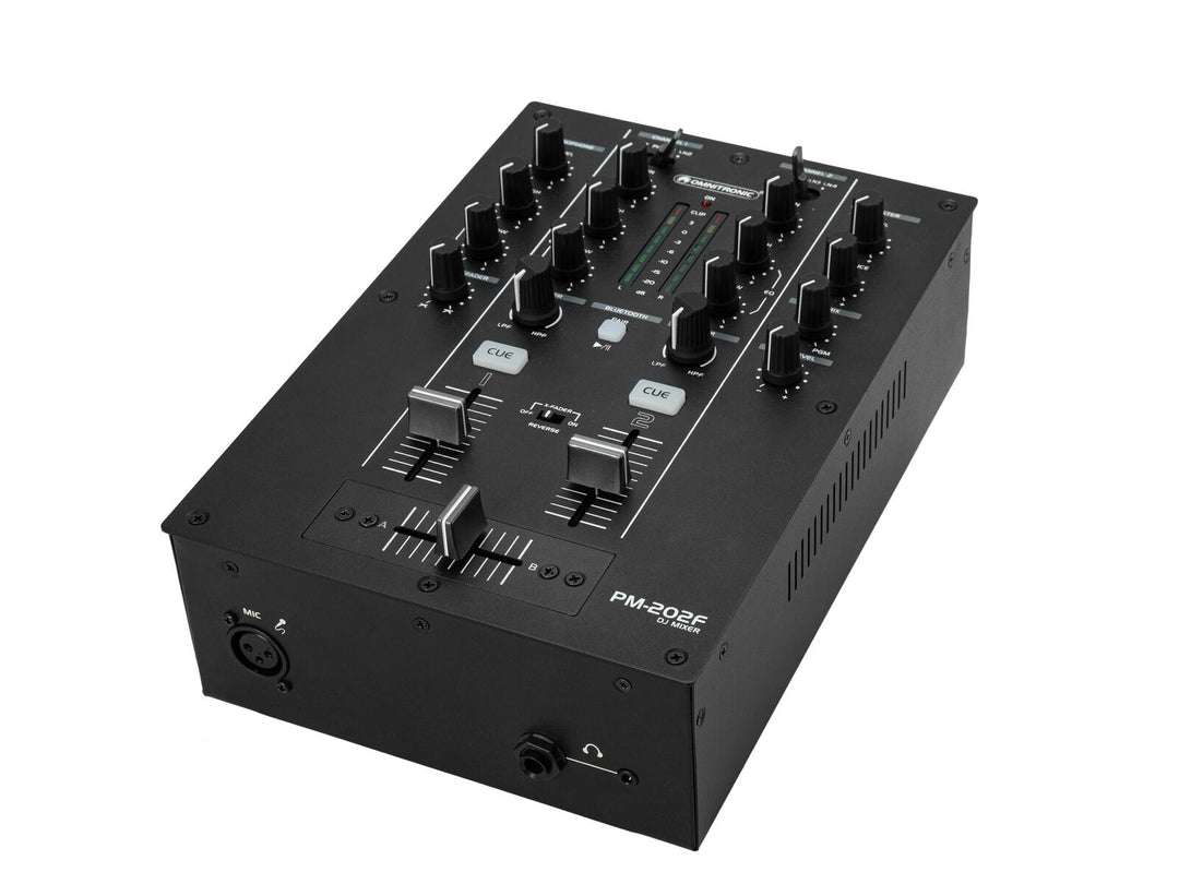 OMNITRONIC PM-202F 2-kanals DJ-mikser med filter og Bluetooth