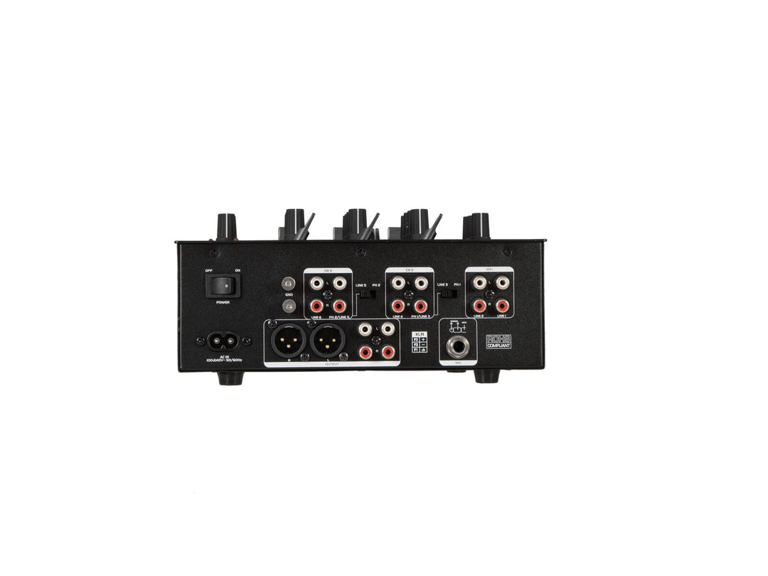 OMNITRONIC PM-322P 3-kanals DJ-mikser med Bluetooth og USB-spiller