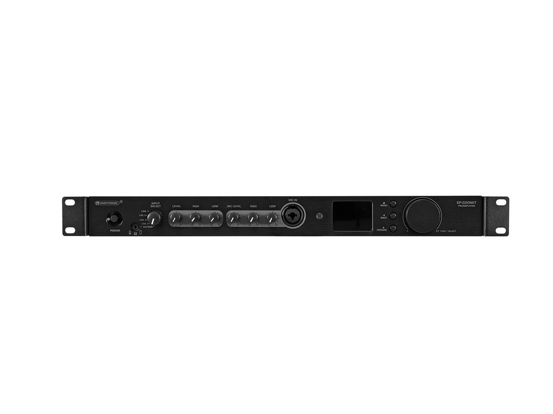 OMNITRONIC EP-220NET Forforsterker med Internet Radio, DAB+ og Bluetooth