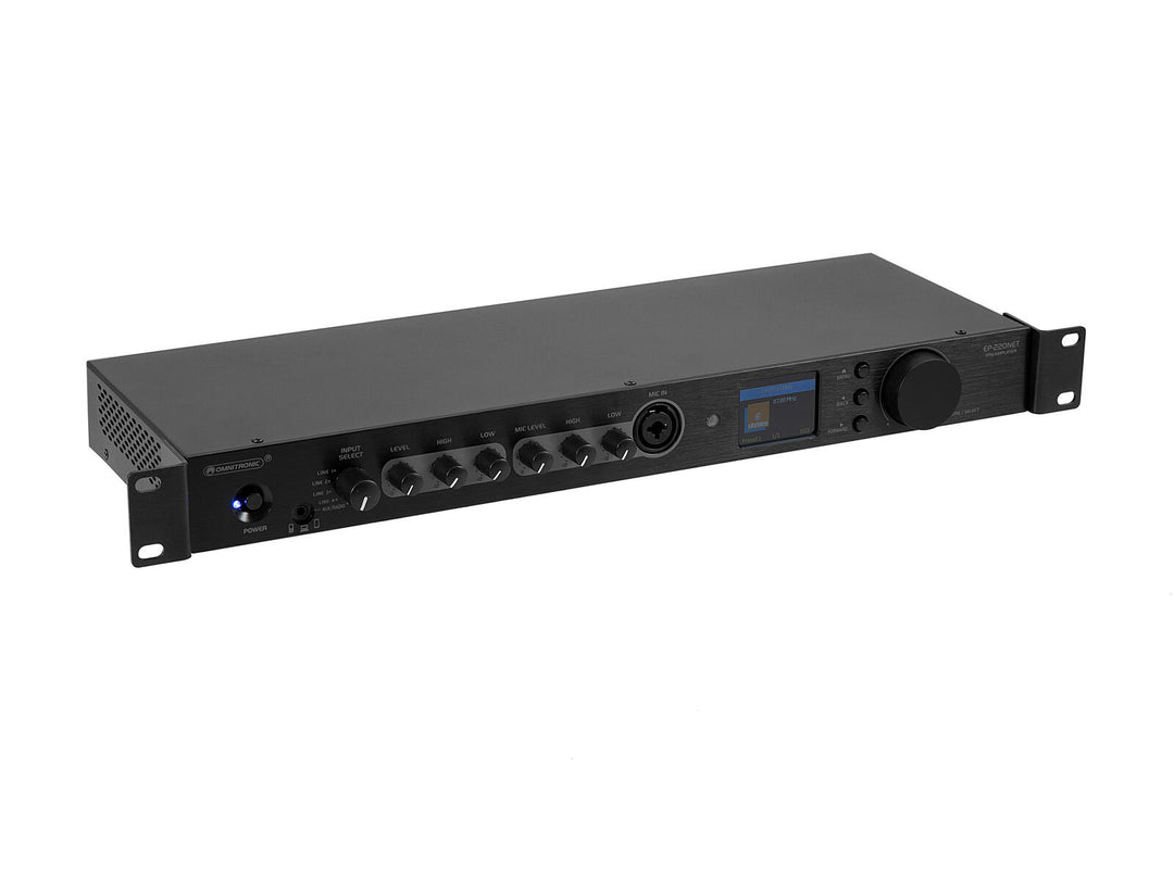 OMNITRONIC EP-220NET Forforsterker med Internet Radio, DAB+ og Bluetooth