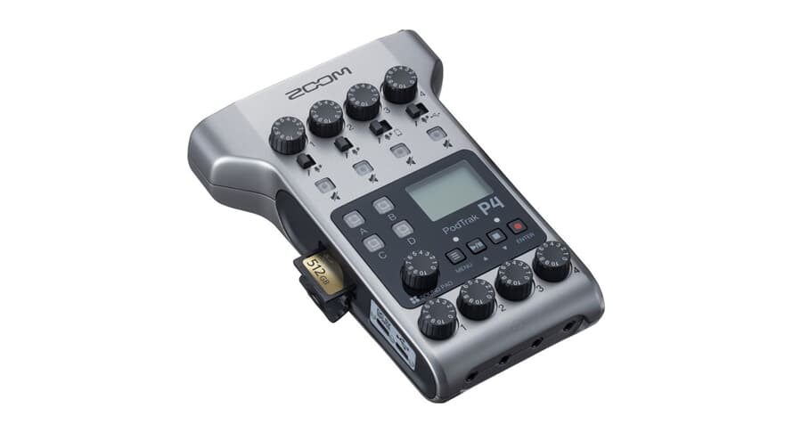 Zoom P4 PodTrak Podcast Mixer
