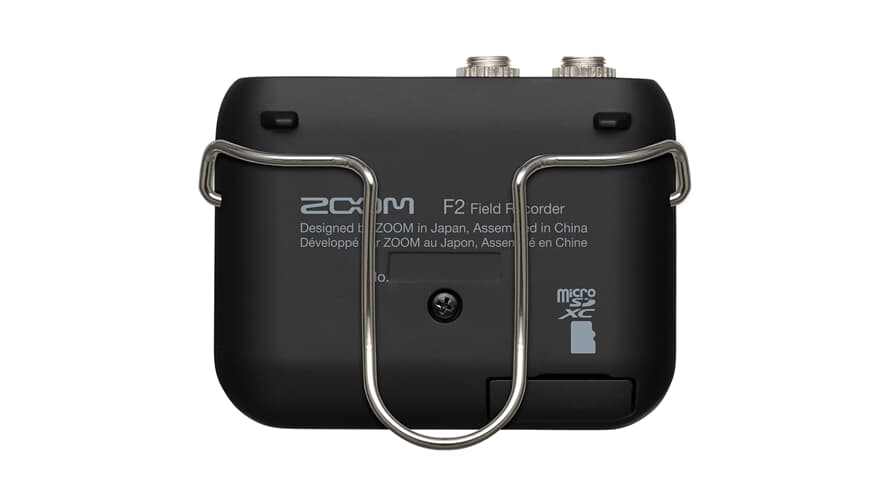Zoom F2 feltopptaker med lavalier-mikrofoner