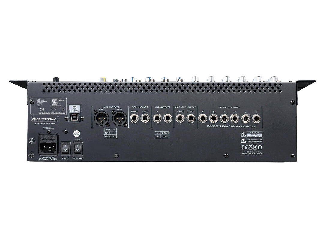 OMNITRONIC LMC-2022FX USB-miksekonsoll