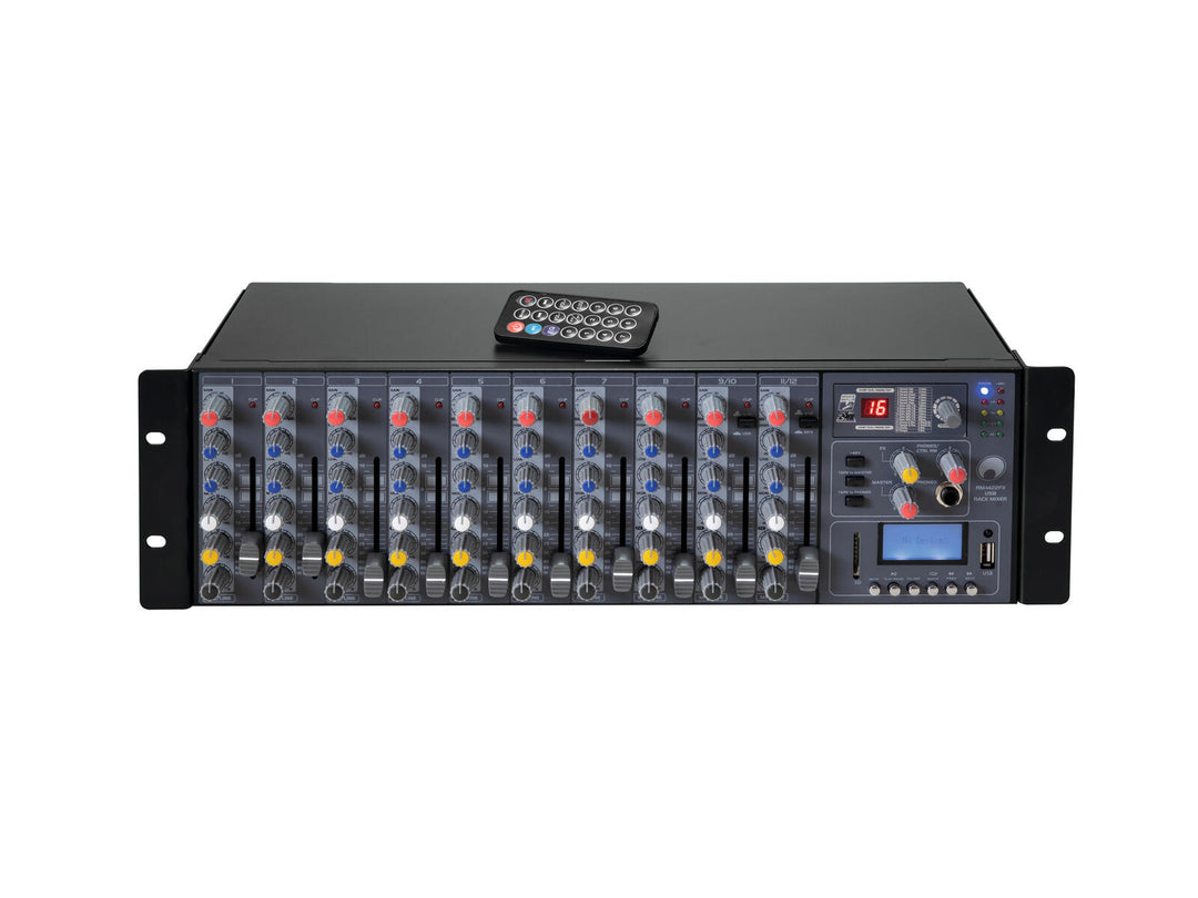 OMNITRONIC RM-1422FX USB rackmikser