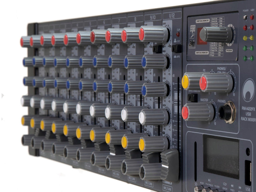 OMNITRONIC RM-1422FX USB rackmikser