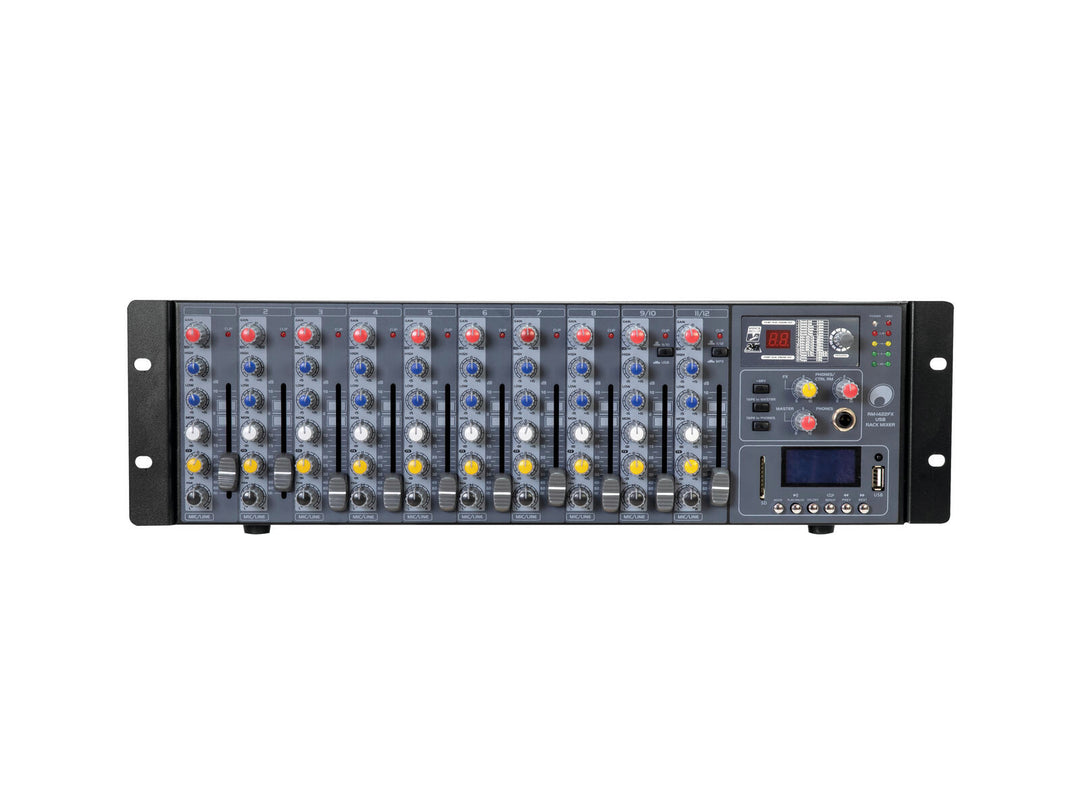 OMNITRONIC RM-1422FX USB rackmikser