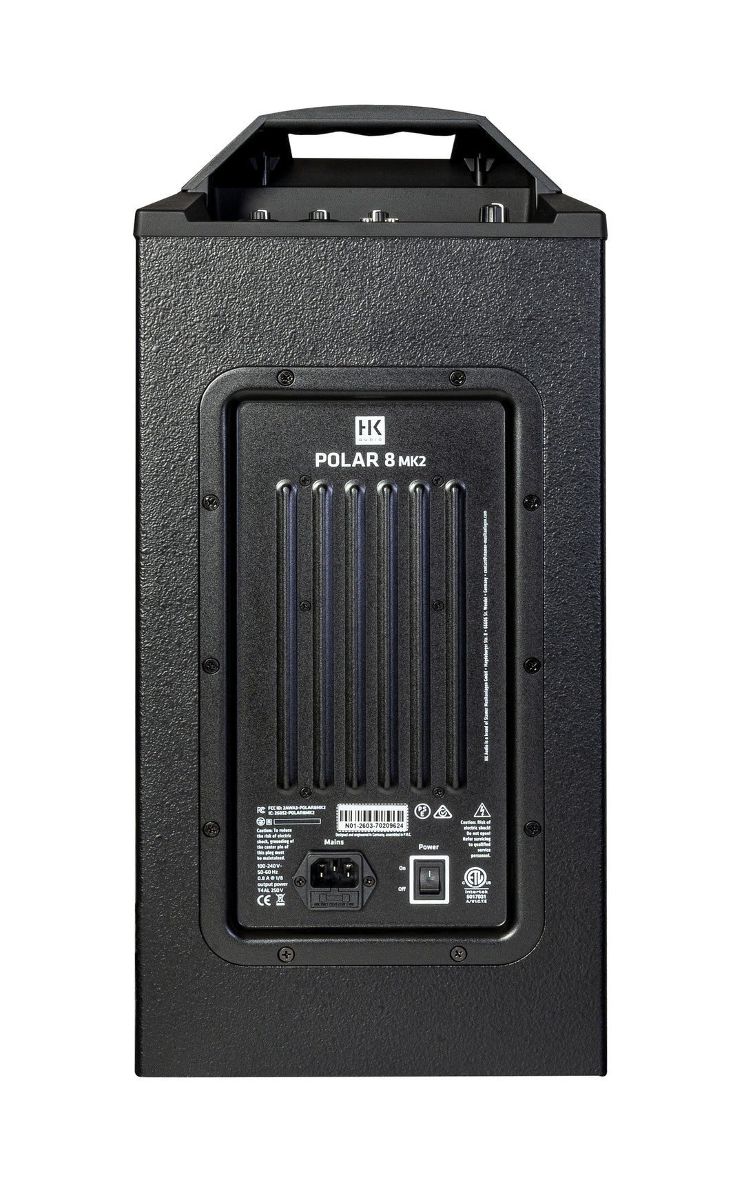 HK Audio POLAR 8 MK2 aktivt søyle-PA-system 1200W med Bluetooth (svart)