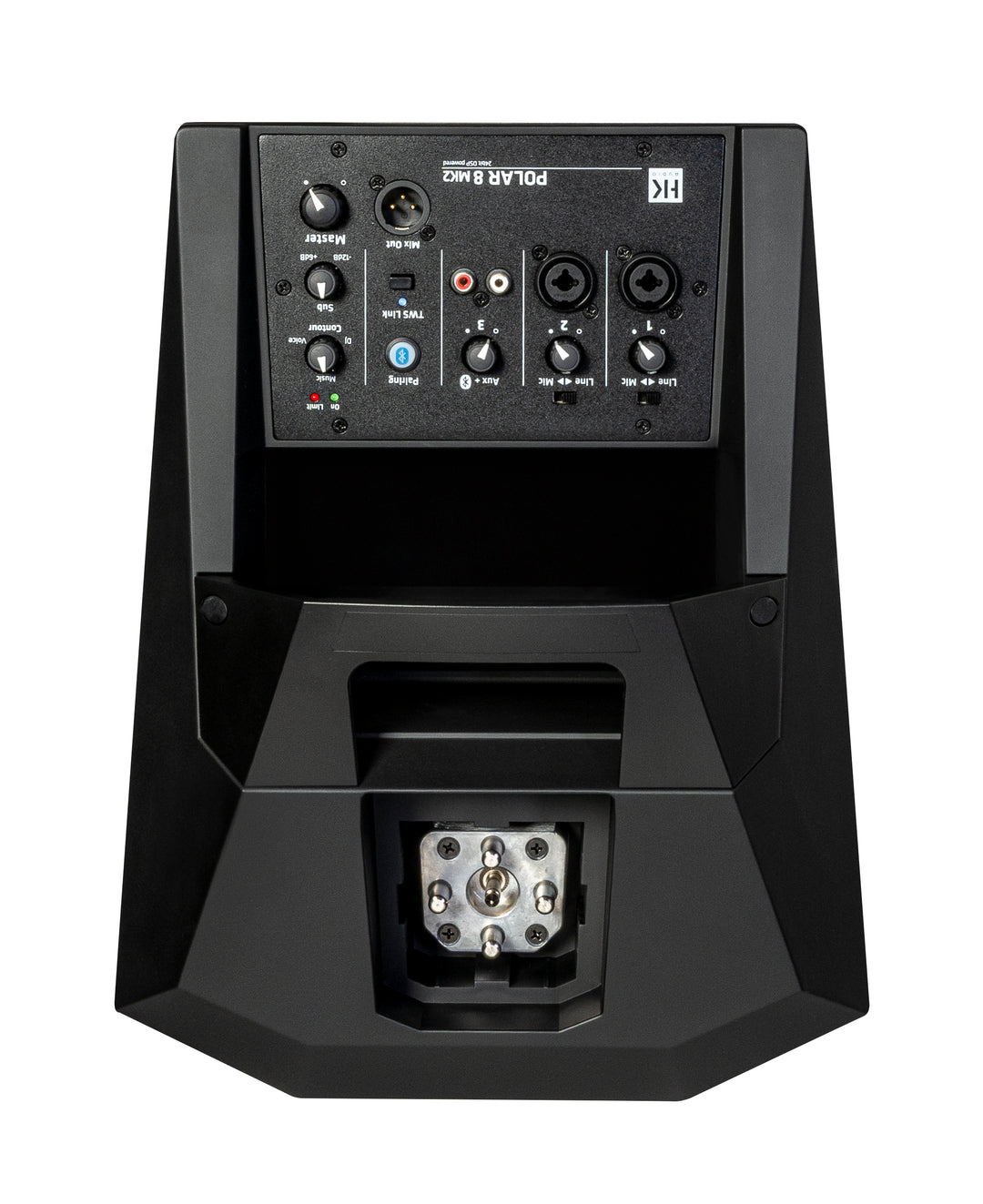 HK Audio POLAR 8 MK2 aktivt søyle-PA-system 1200W med Bluetooth (svart)