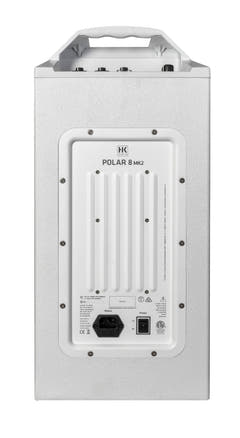 HK Audio POLAR 8 MK2 White aktivt søyle-PA-system 1200W med Bluetooth