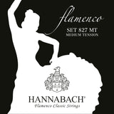 Hannabach Strenger til klassisk gitar Serie 827 Medium Tension Flamenco - Medium sett (827MT)