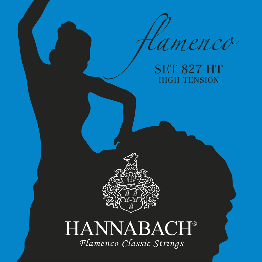 Hannabach Strenger til klassisk gitar Serie 827 High Tension Flamenco - Høyt sett (827HT)