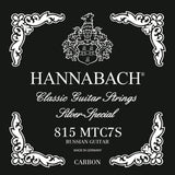 Hannabach strenger for klassiske Gitarer spesialmodell - sett (815MTC7S)