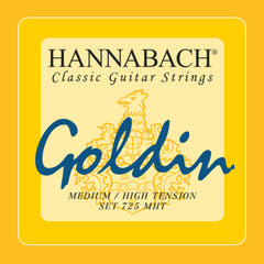 Hannabach strenger til klassisk gitar Series 725 Medium/High Tension Goldin - sett middels-høy (725MHT)