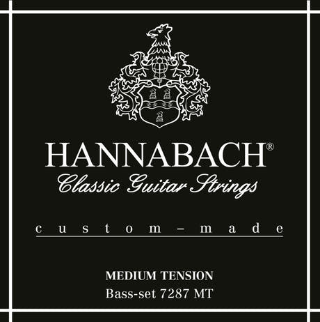 Hannabach strenger for klassisk gitar Series 728 Medium Tension Custom Made - 3 bass-strenger medium (7287MT)