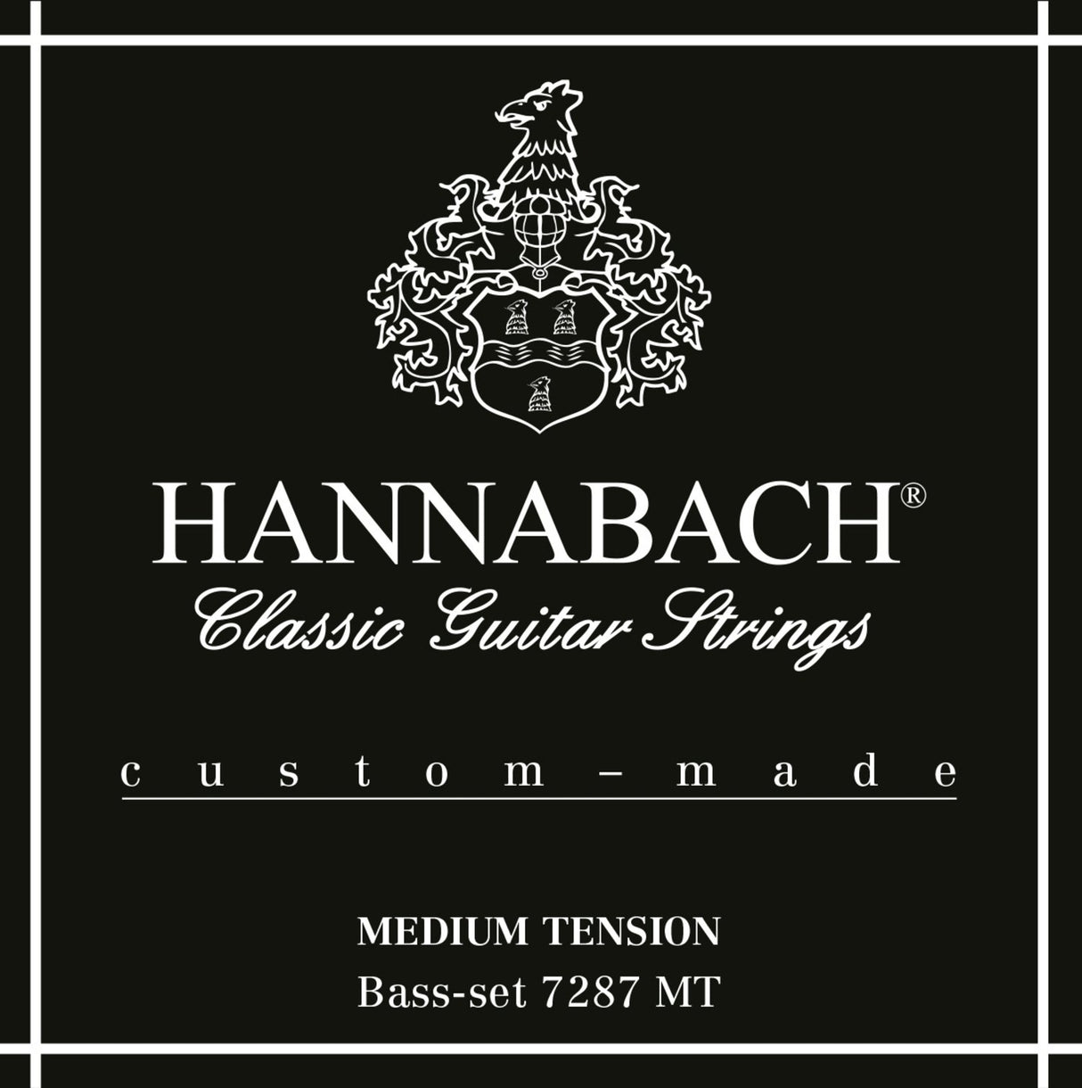 Hannabach strenger for klassisk gitar Series 728 Medium Tension Custom Made - 3 bass-strenger medium (7287MT)