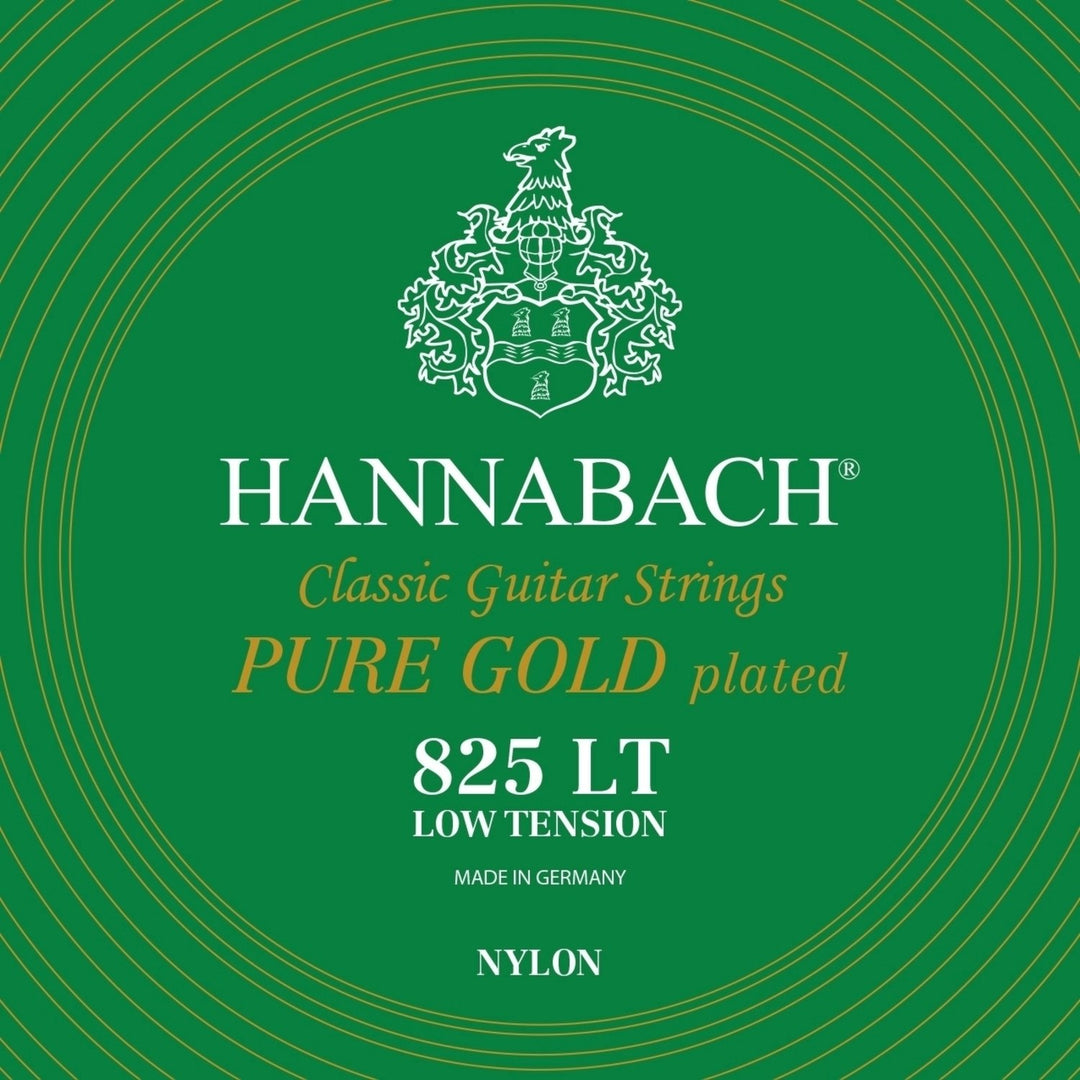 Hannabach strenger for klassisk Gitarer Serie 825 Low tension specialized gold plated - Sett lav