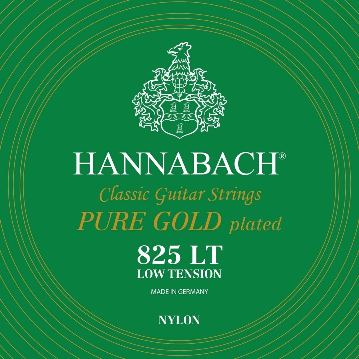 Hannabach strenger for klassisk Gitarer Serie 825 Low tension specialized gold plated - Sett lav