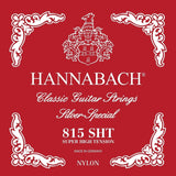 Hannabach strenger for klassisk gitar Serie 815 Super High Tension Silver special - sett super høy (815SHT)