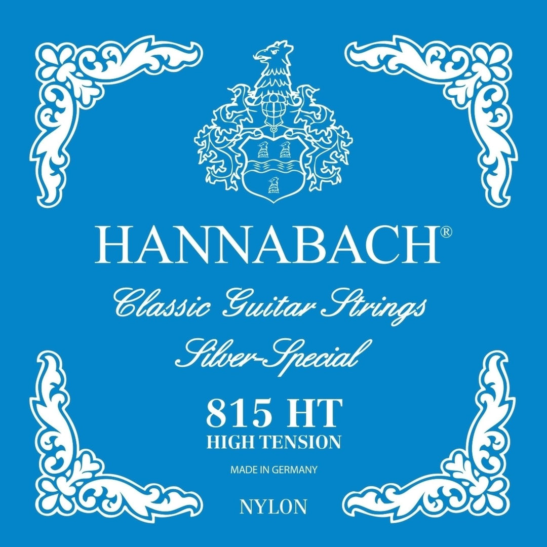Hannabach strenger for klassisk gitar Serie 815 High tension Silver special - sett høy (815HT)