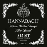 Hannabach strenger for klassisk gitar Serie 815 Medium tension Silver special - sett medium (815MT)