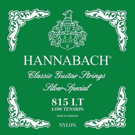 Hannabach strenger for klassisk gitar Serie 815 Low tension Silver special - sett lav (815LT)
