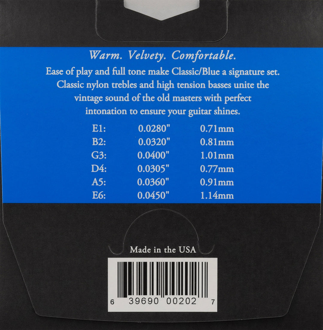 Augustine strenger for klassisk gitar Classic Label - Sett Classic Blue (normal/high)