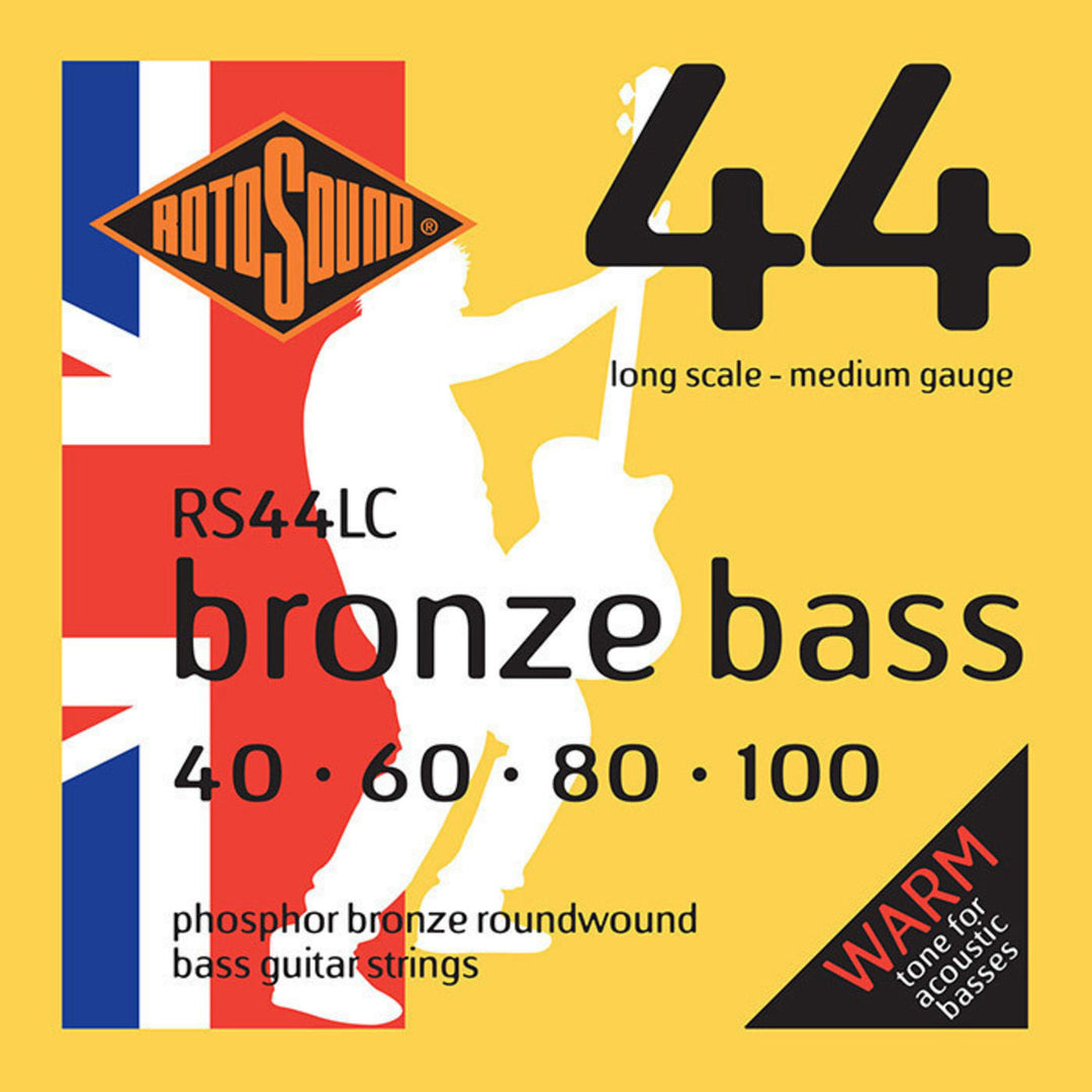 Rotosound strenger for akustisk bass Bronze Bass 44 - Sett 4-strengs Medium 40-100 (RS44LC)
