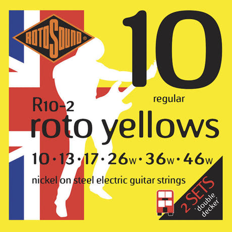 Rotosound Roto Yellows R10-2 Double Decker elgitarstrenger 10-46
