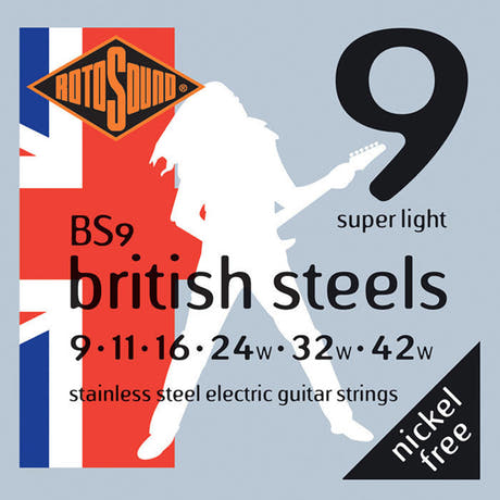 Rotosound British Steels BS9 elgitarstrenger 9-42