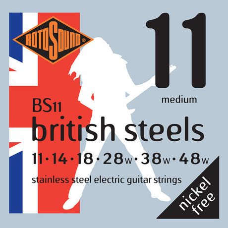 Rotosound British Steels BS11 strenger til elektrisk gitar 11-48