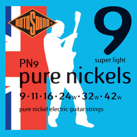 Rotosound Pure Nickels PN9 elgitarstrenger 9-42