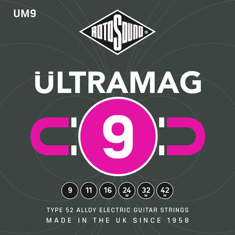 Rotosound Ultramag UM9 sett til elektrisk gitar, 6 strenger 9-42