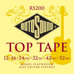 Rotosound Jazz Gitarer-strenger Flatwound - sett Flatwound 12-52 (RS200)