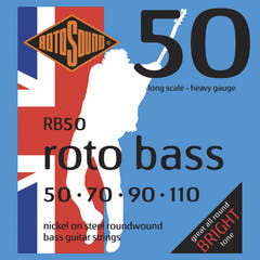 Rotosound E-bass-strenger Roto Bass - Sett 4-strengs Nickel Heavy 50-110 (RB50)